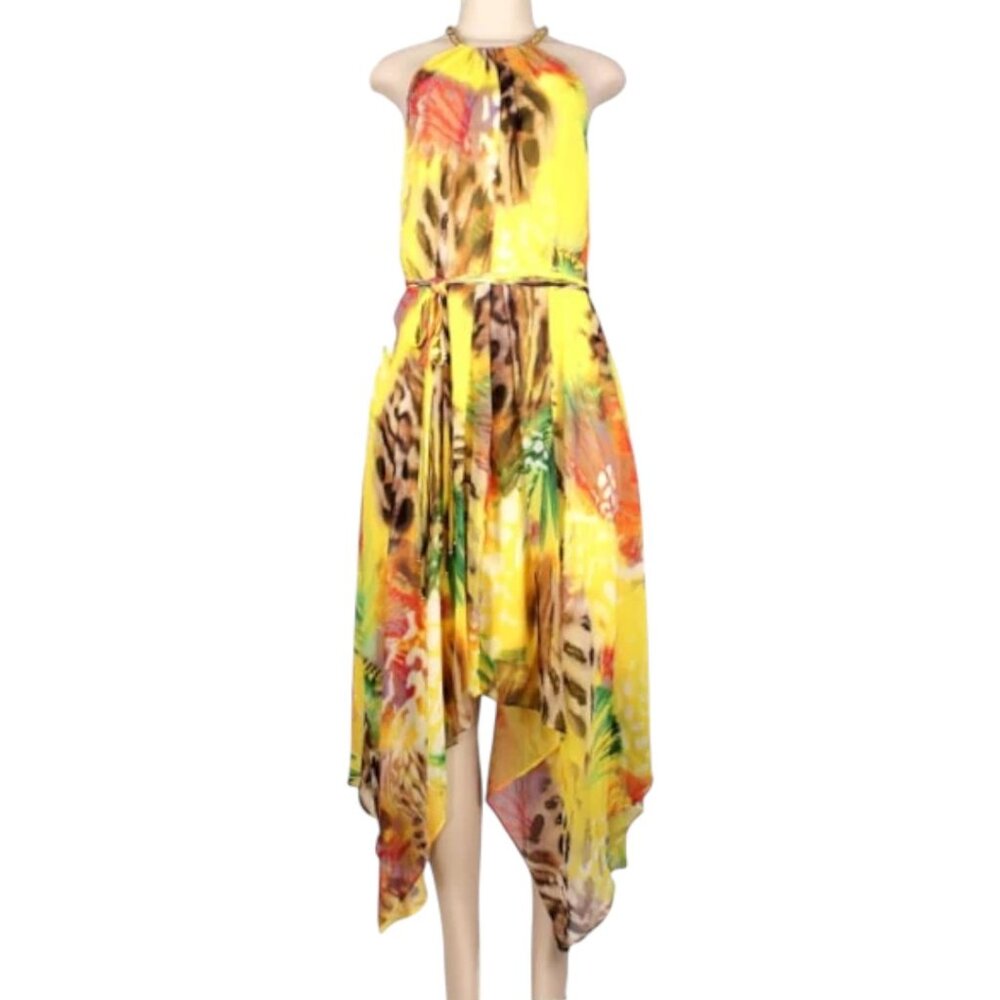 CACHE Chain Neck Maxi Dress